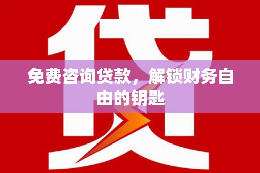 公安免费咨询贷款，解锁财务自由的钥匙