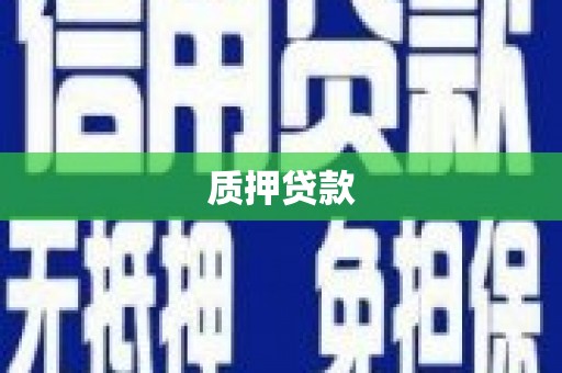 铜仁质押贷款