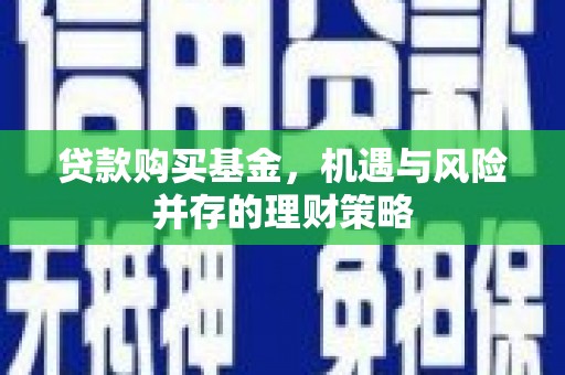 田林贷款购买基金，机遇与风险并存的理财策略