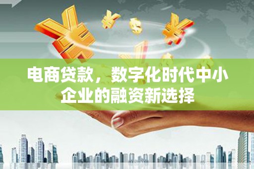兰州电商贷款，数字化时代中小企业的融资新选择