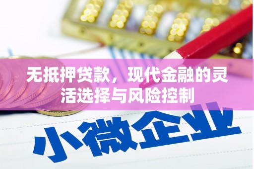 漳州无抵押贷款，现代金融的灵活选择与风险控制