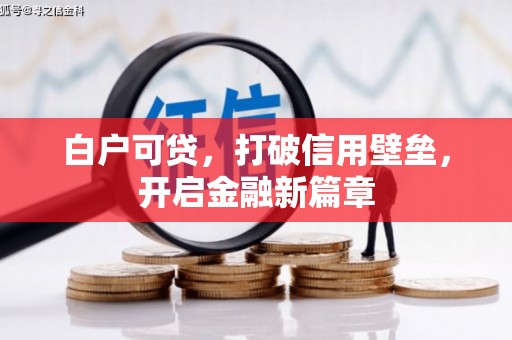 龙城白户可贷，打破信用壁垒，开启金融新篇章