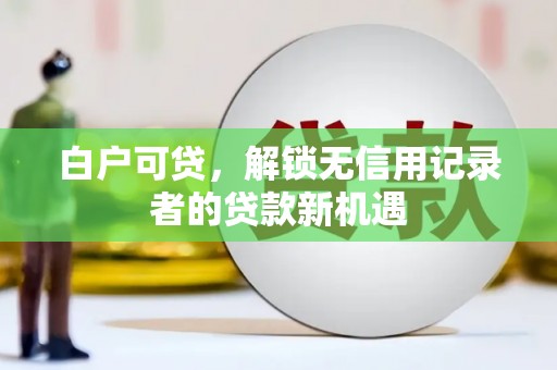 公安白户可贷，解锁无信用记录者的贷款新机遇