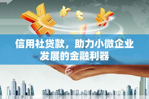 磁县信用社贷款，助力小微企业发展的金融利器