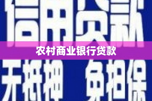 东营农村商业银行贷款