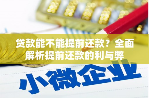 石狮贷款能不能提前还款？全面解析提前还款的利与弊
