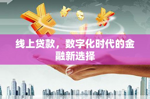 修水线上贷款，数字化时代的金融新选择