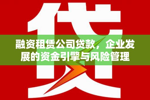瑞穗融资租赁公司贷款，企业发展的资金引擎与风险管理