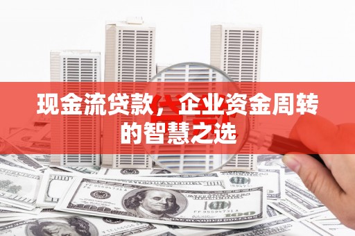 志丹现金流贷款，企业资金周转的智慧之选